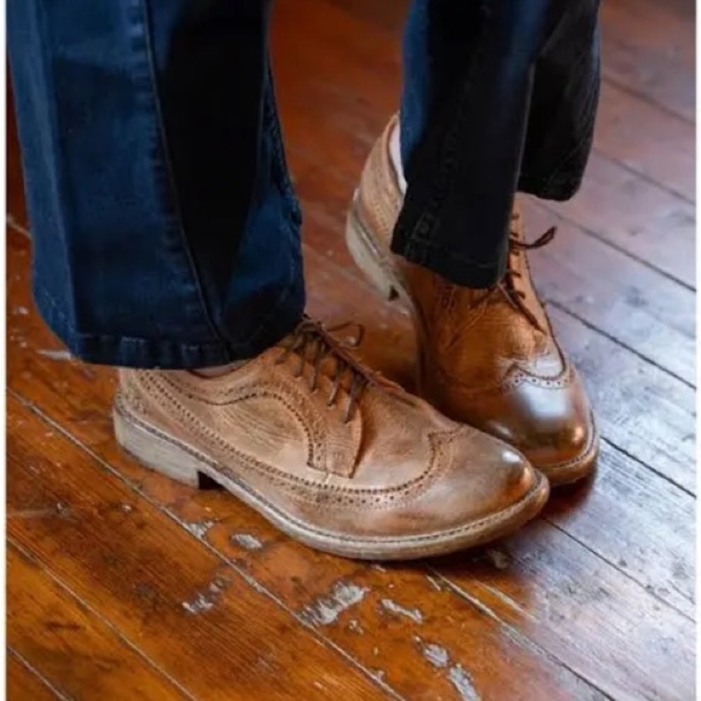 Bed Stu Tan Leather Men's Oxfords